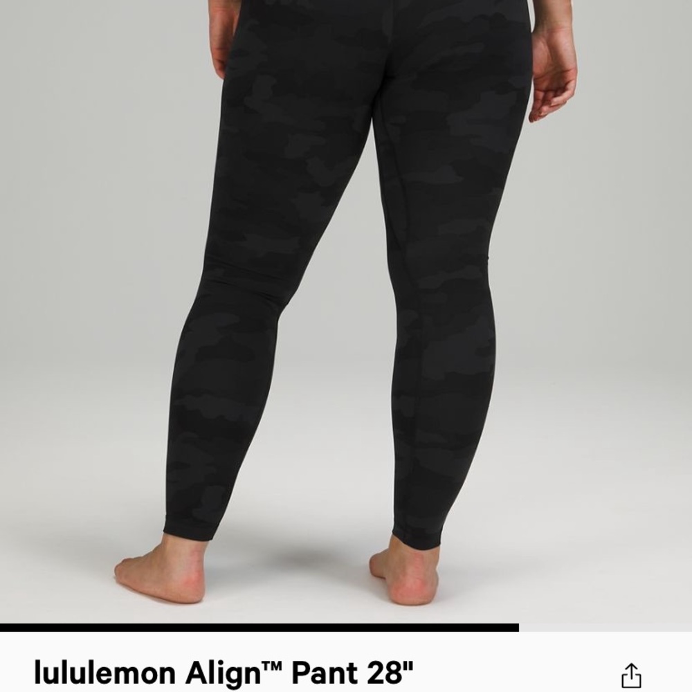 ISO: SIZE 8 BLACK-CAMO ALIGN LEGGINGS 28”!🥰